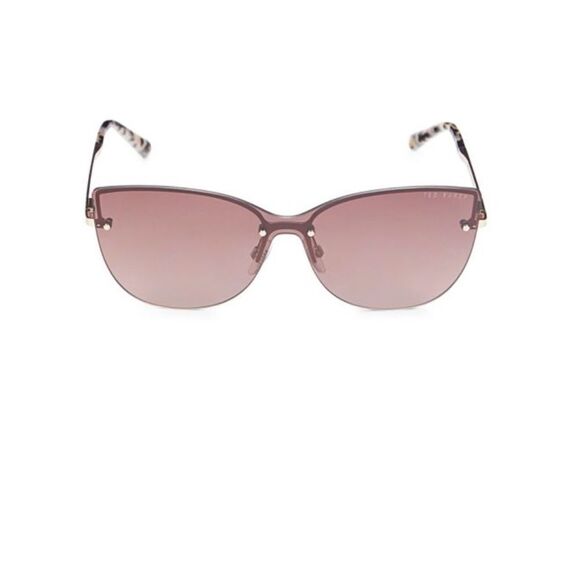 NWT Ted Baker TWS189 London Women’s Shield Sunglasses 139mm, Rose/Gold/Tort - Picture 6 of 7